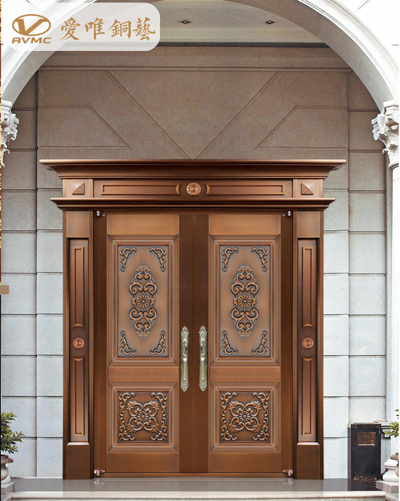 愛唯銅門、別墅入戶門