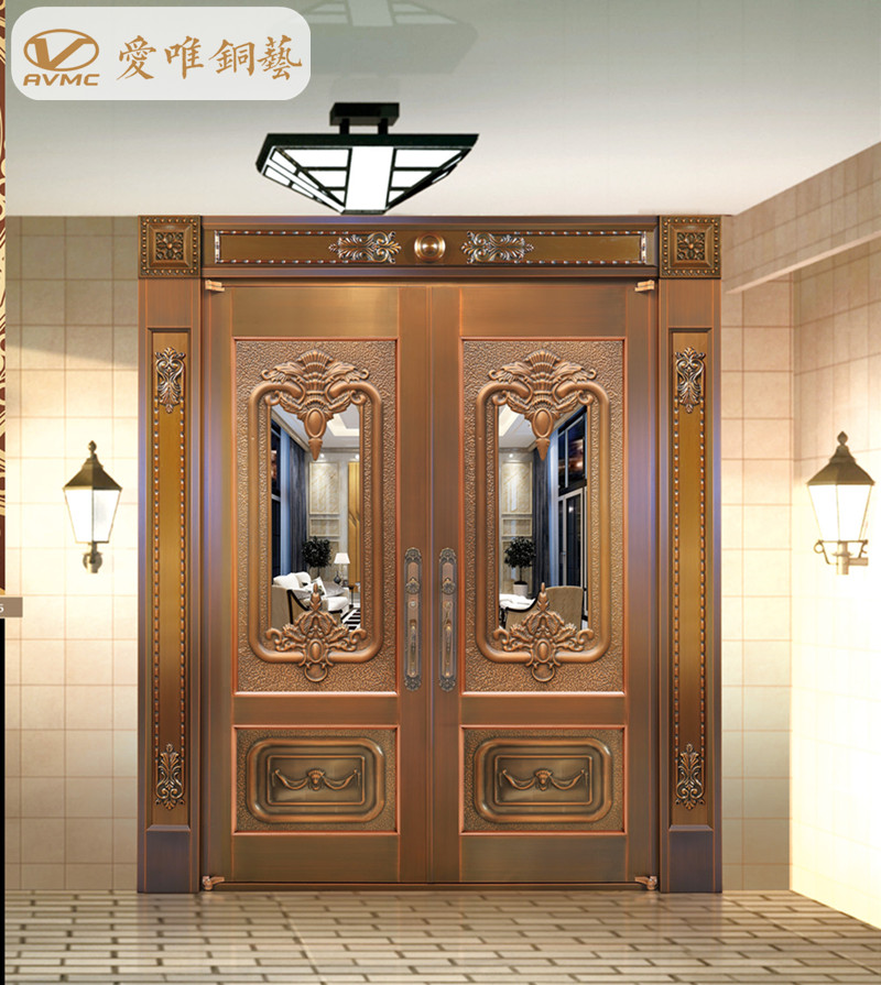 愛唯銅門、別墅入戶門
