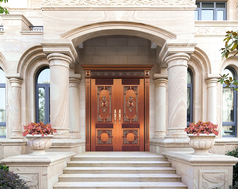 愛唯銅門對開門