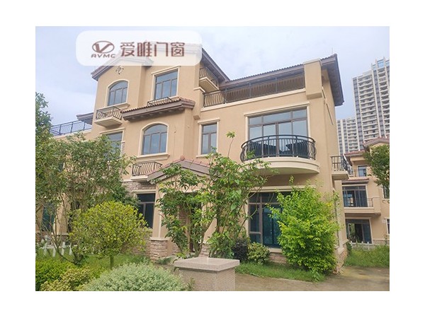 廉江鋁合金門窗工程案例-愛唯門窗廠家直銷