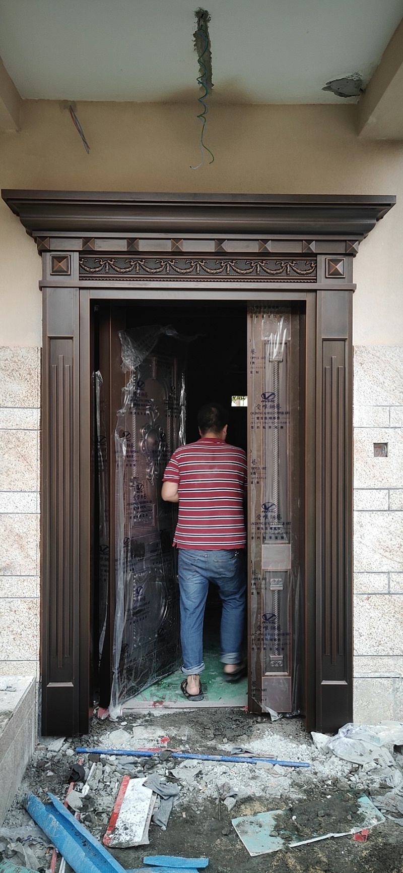 清遠(yuǎn)陳總銅門 (2)