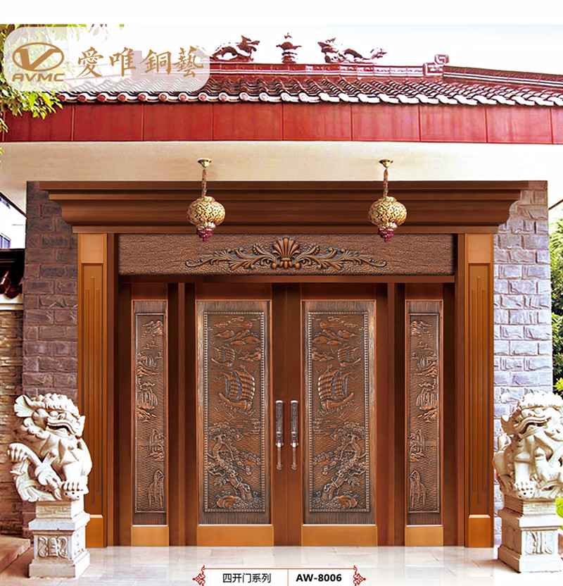 銅門(mén)花件、銅門(mén)圖案寓意